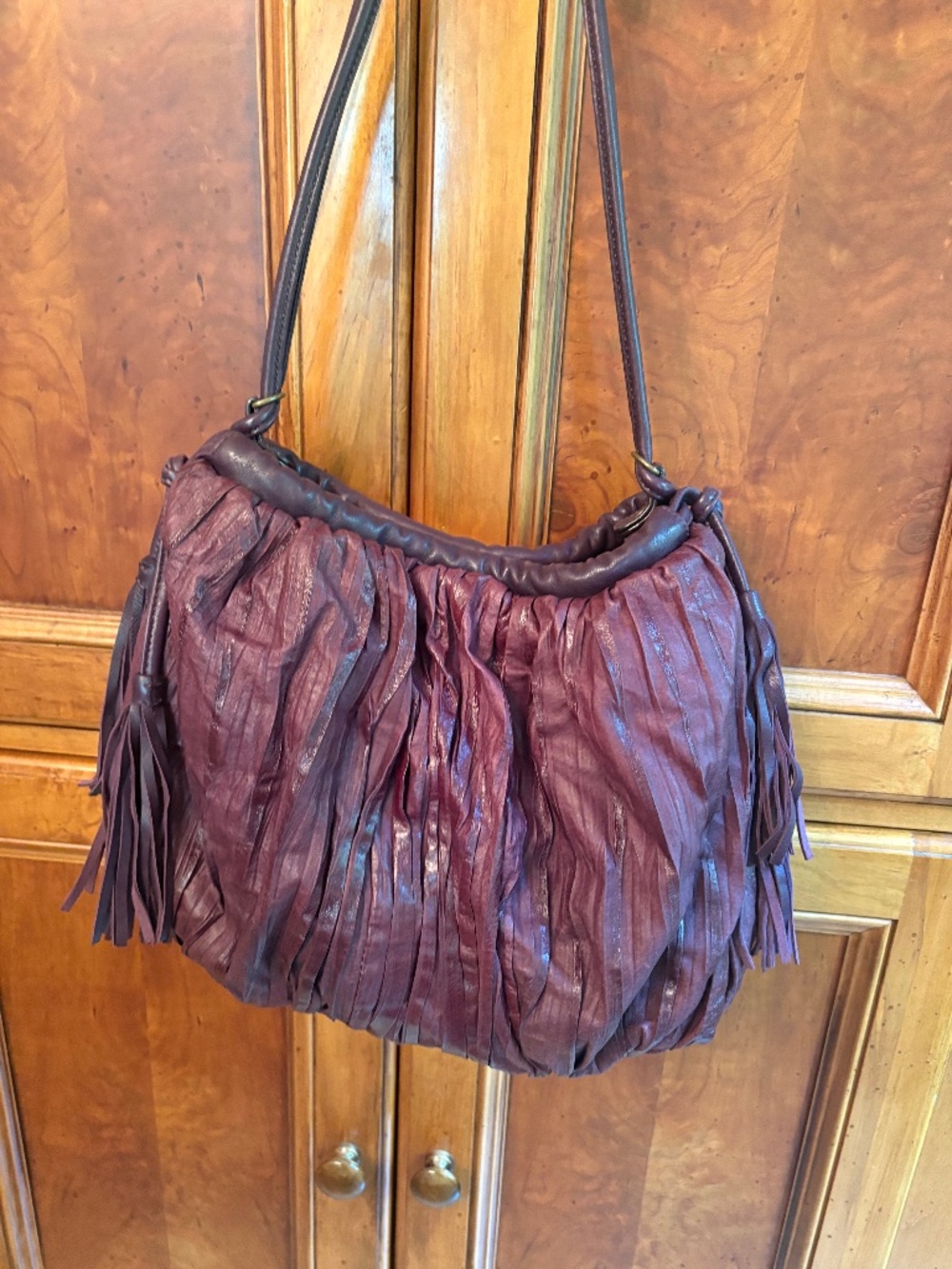 Anthropologie Lucky Penny Leather Bag